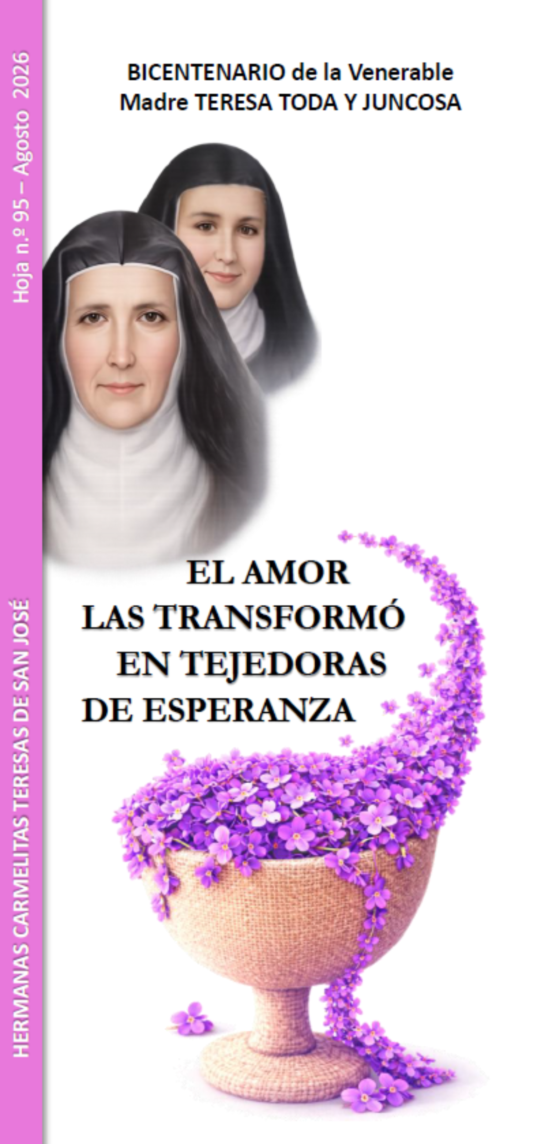 Hoja informativa 95.  Hacia el bicentenario de la Venerable Madre Teresa Toda (Castellano)